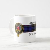 Ingram Scottish Crest en Tartan mok (Voorkant links)