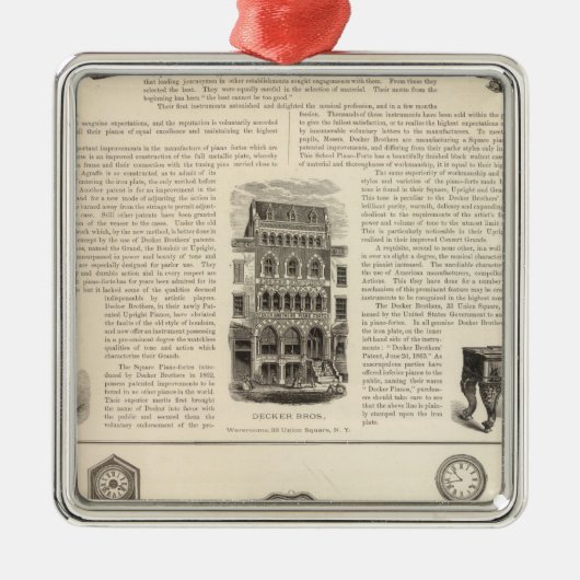 Ingrapham and Gamewell Company Metalen Ornament (Voorkant)