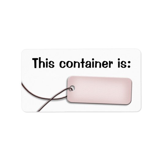 Ingrediënt Container Label Keukenlabels (Voorkant)