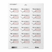 Ingrediënt Container Label Keukenlabels (Full Sheet)