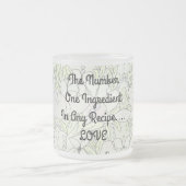 Ingrediënt...LIEFDE Matglas Koffiemok (Center)