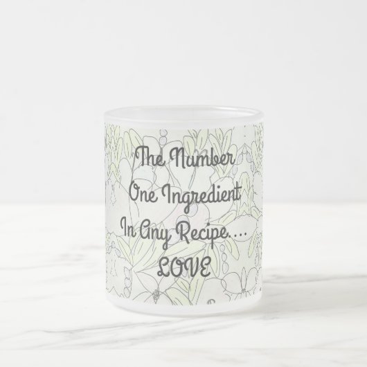 Ingrediënt...LIEFDE Matglas Koffiemok (Center)