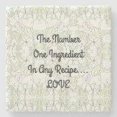 Ingrediënt...LIEFDE Stenen Onderzetter (Voorkant)