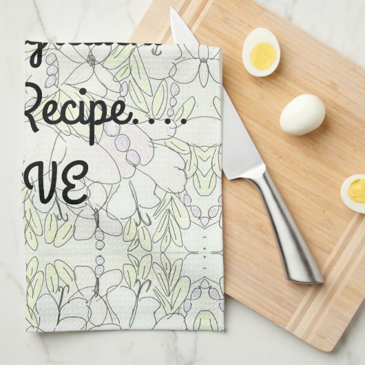 Ingrediënt...LIEFDE Theedoek (Quarter Fold)