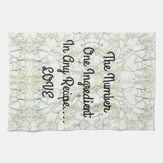 Ingrediënt...LIEFDE Theedoek (Horizontaal)