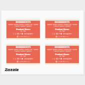 Ingredient Product Label Sticker (Vel)
