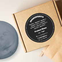 Ingrediënt Product Label Sticker