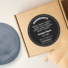 Ingrediënt Product Label Sticker