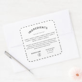 Ingrediënt richting met etiket van Logo (Envelop)