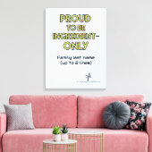 Ingrediënt-slechts Huishouden Canvas Afdruk (Insitu (Woonkamer))