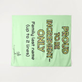 Ingrediënt-slechts Huishouden Wandkleed (Voorkant (horizontaal))