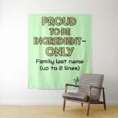 Ingrediënt-slechts Huishouden Wandkleed (In situ)