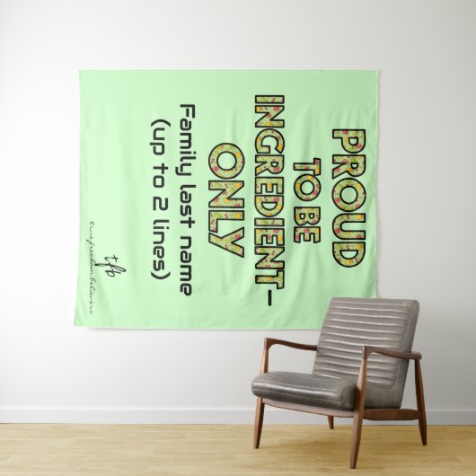 Ingrediënt-slechts Huishouden Wandkleed (In Situ (horizontaal))