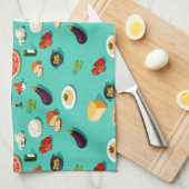 ingredient vegetables pasta and pizza theedoek (Quarter Fold)