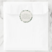 Ingrediënten alleen Botanisch Sage Groen Product Ronde Sticker (Tas)