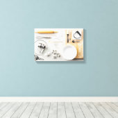 Ingrediënten en tools 1 canvas afdruk (Insitu (Houten vloer))