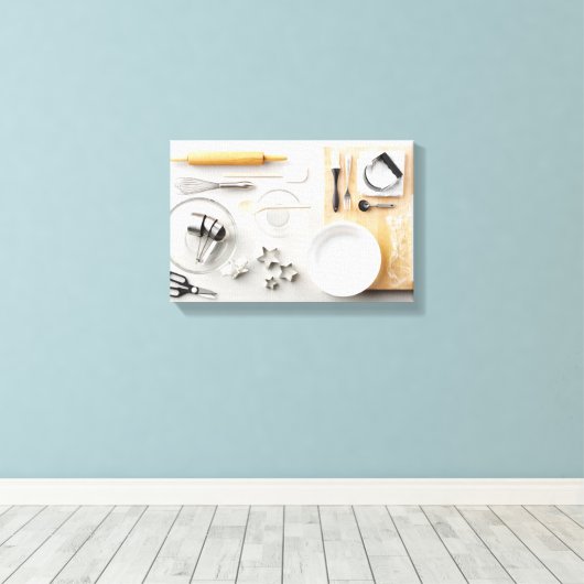 Ingrediënten en tools 1 canvas afdruk (Insitu (Houten vloer))