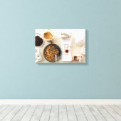 Ingrediënten en tools 3 canvas afdruk (Insitu (Houten vloer))