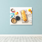 Ingrediënten en tools 4 canvas afdruk (Insitu (Houten vloer))