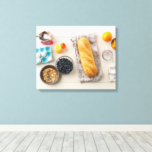 Ingrediënten en tools 4 canvas afdruk (Insitu (Houten vloer))