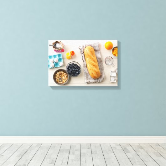 Ingrediënten en tools 4 canvas afdruk (Insitu (Houten vloer))