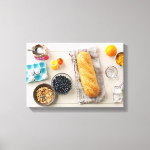 Ingrediënten en tools 4 canvas afdruk