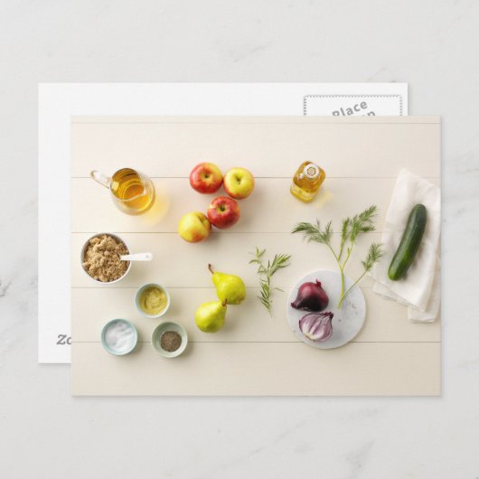 Ingrediënten en tools 5 briefkaart (Voorkant / Achterkant)