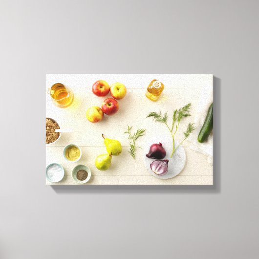 Ingrediënten en tools 5 canvas afdruk (Voorkant)