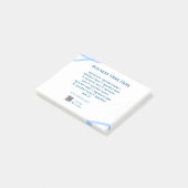 Ingrediënten naam toevoegen bedrijfsnaam website Q Post-it® Notes (Schuin)