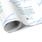Ingrediënten naam voeg bedrijfsnaam website QR-cod Cadeaupapier (Rol Hoek)