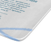 Ingrediënten naam voeg bedrijfsnaam website QR-cod Snijplank (Hoek)