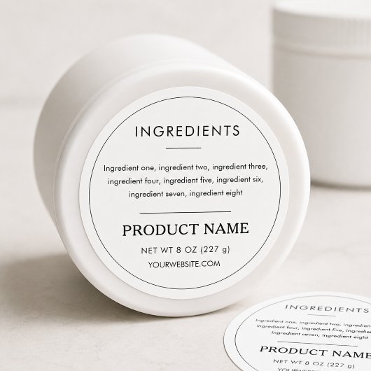Ingrediënten Product Professioneel Etiket
