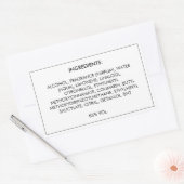 Ingrediënten Productlabel Rechthoekige Sticker (Envelop)