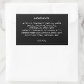 Ingrediënten Productlabel Rechthoekige Sticker (Tas)