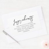 Ingrediënten Productlabel Stickers (Envelop)