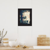  ingrediënten standaard Mixer Antiek Kitchen Poster (Keuken)