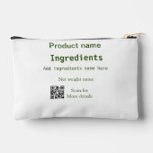 Ingrediënten voeg productnaam gewicht scan Q R det Etui (Achterkant)