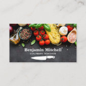 Ingrediënten voor koken visitekaartje (Voorkant)