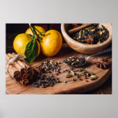 Ingrediënten voor masala chai poster (Voorkant)