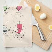 INGREDIËNTEN VOOR TACO’S THEEDOEK (Quarter Fold)