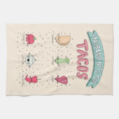 INGREDIËNTEN VOOR TACO’S THEEDOEK (Horizontaal)