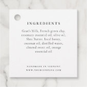 Ingrediëntenlijst Label met Logo (Voorkant)