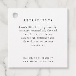 Ingrediëntenlijst Label met Logo