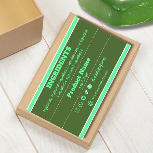 Ingrediëntenproductetiket Sticker