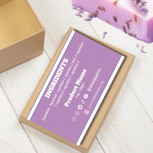 Ingrediëntenproductetiket Sticker