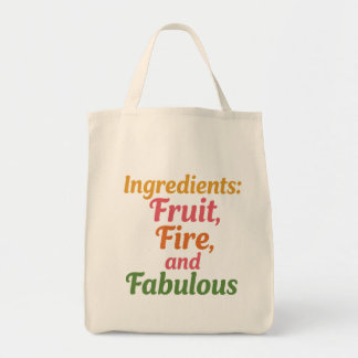 Ingredients: Fruit, Fire and Fabulous – Market Tot Tote Bag