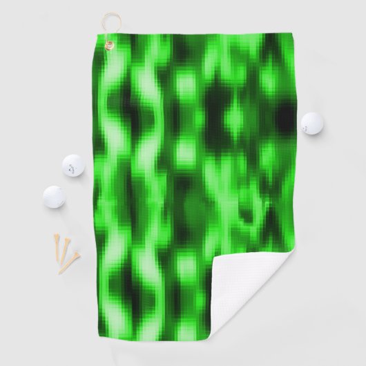 Ingrepen van groen en zwart glas golfhanddoek (Insitu)