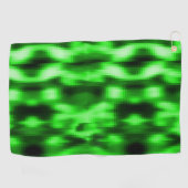 Ingrepen van groen en zwart glas golfhanddoek (Horizontaal)