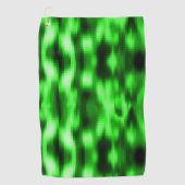 Ingrepen van groen en zwart glas golfhanddoek (Voorkant)