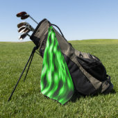 Ingrepen van groen en zwart glas golfhanddoek (Groen)